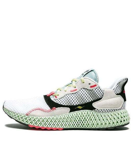 Adidas White Zx 4000 Futurecraft 4D for men