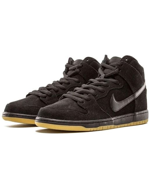 Nike Black Sb Dunk High Pro Gum' for men