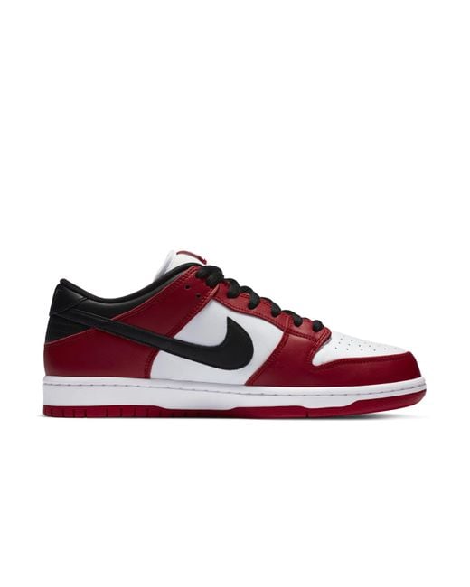 Nike Red Sb Dunk Low 'J-Pack Chicago' for men