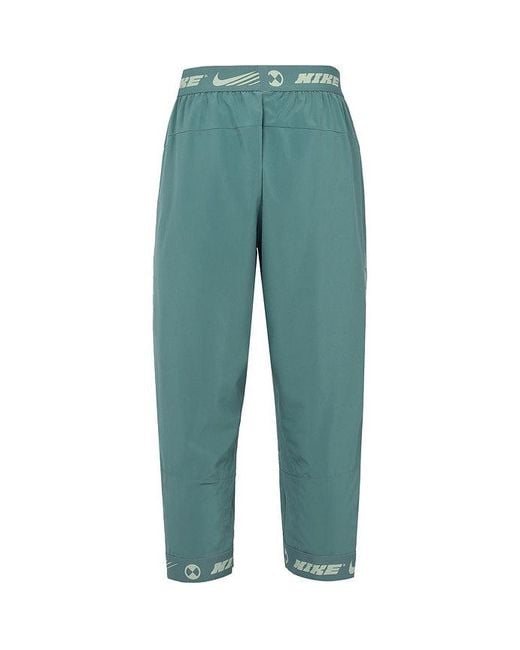 Nike Green Sport Clash Casual Fitness Training Sports Cropped Pants/Trousers for men