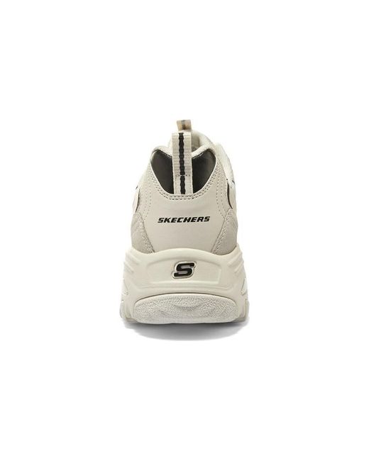 Skechers White D'Lites 1.0 Marathon Running Shoes for men