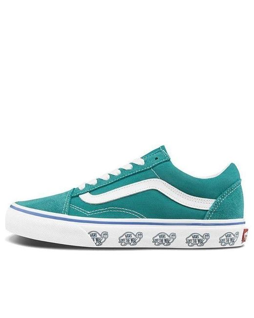 Vans Blue Sidewall Print Old Skool for men