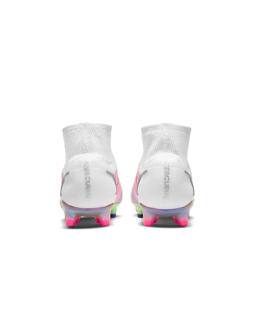 Nike White Mercurial Superfly 8 Elite Fg Dark Raisin' for men