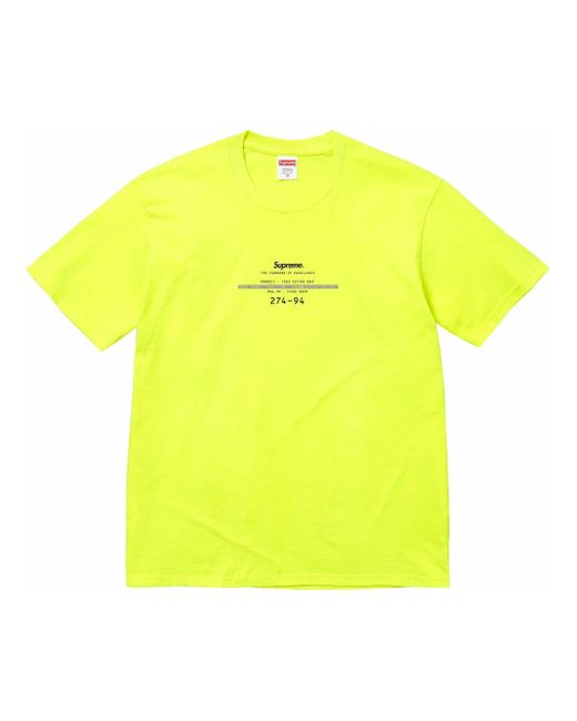 Supreme Yellow Standard T-shirt for men