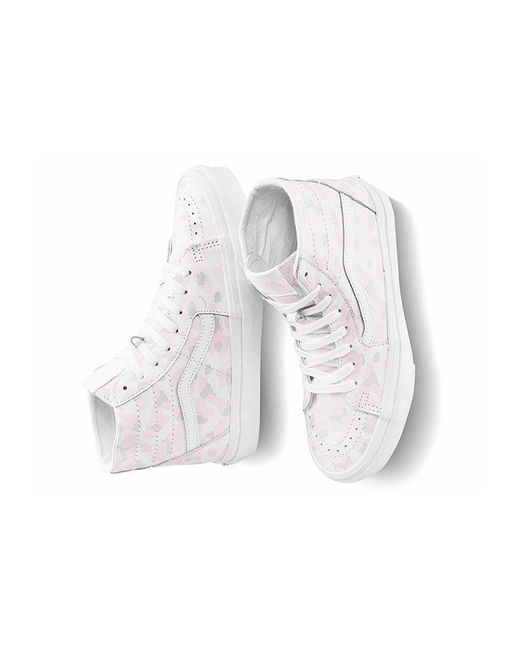 Vans White Sk8-Hi Tapered Shoes for men