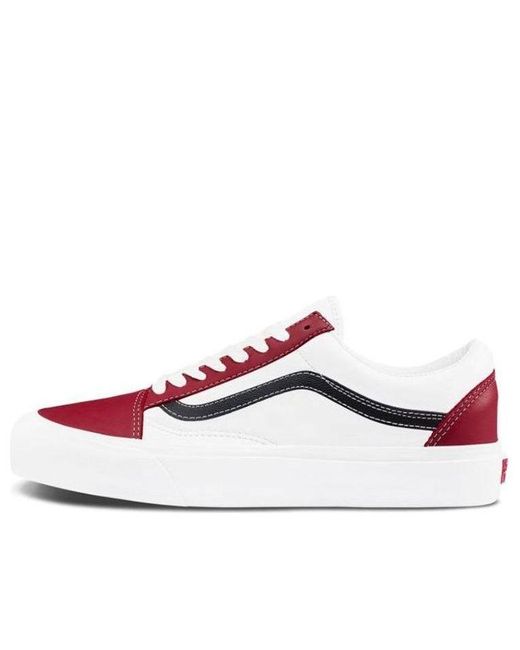 Vans White Old Skool Vlt Lx 'Chili Pepper Marshmallow' for men