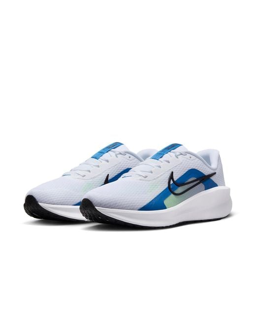 Nike Blue Downshifter 13 Road Running Shoes (Extra Wide) for men