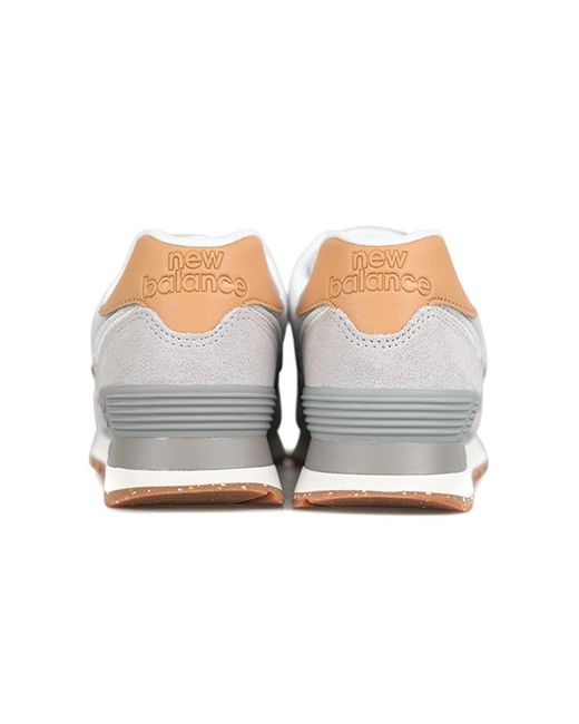 New Balance White 574 'Rain Cloud Maple' for men