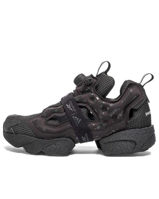 Reebok Black Instapump Fury Boost 'Triple' for men