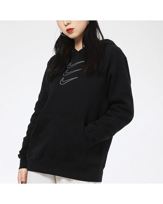 Nike Blue (Wmns) Rhinestone Fleece Hoodie