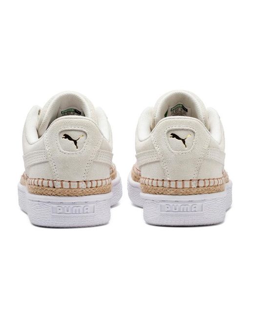 PUMA White (Wmns) Suede Sneakerdrille Leisure Shoes