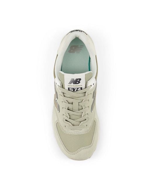New Balance White (Wmns) 574 'Olivine Dark Stoneware'
