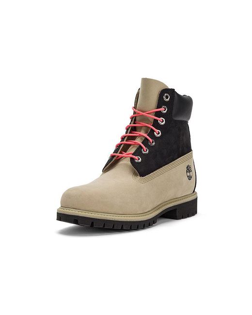 Timberland Black Premium 6 Inch Waterproof Boots Regenerative Leather' for men