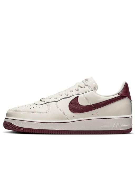 Nike White Air Force 1 '07 Craft 'Dark Beefroot' for men