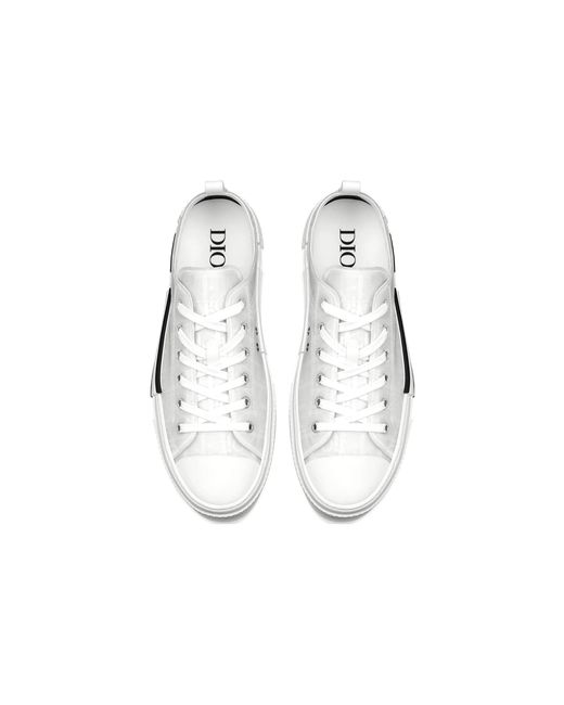 Dior White B23 Oblique Low-Top for men