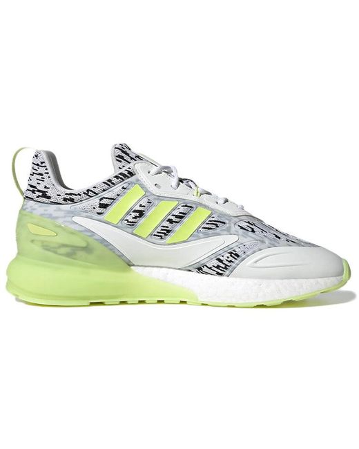 adidas Originals Zx2k Boost 2.0 'white Lime' in Blue for Men | Lyst