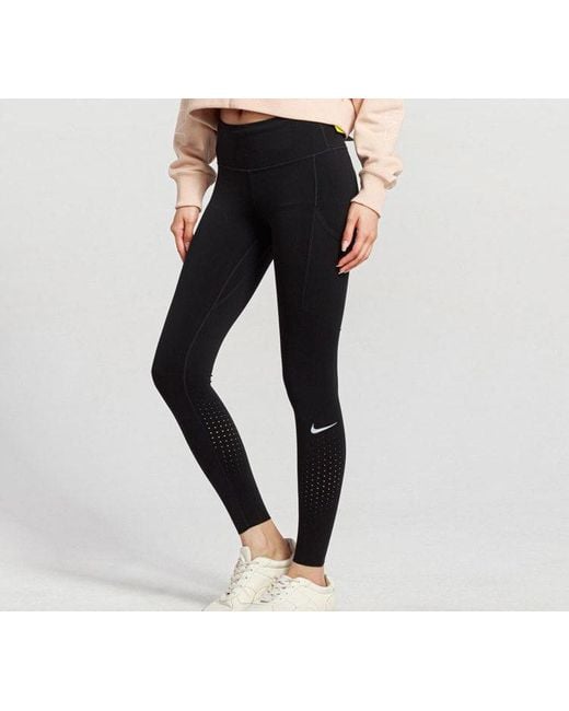 Nike Black (Wmns) Power Epic Lux Luxury Dri-Fit Quick Dry Fitness Pants