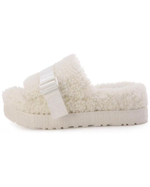 Ugg White (Wmns) Fluffita Slippers