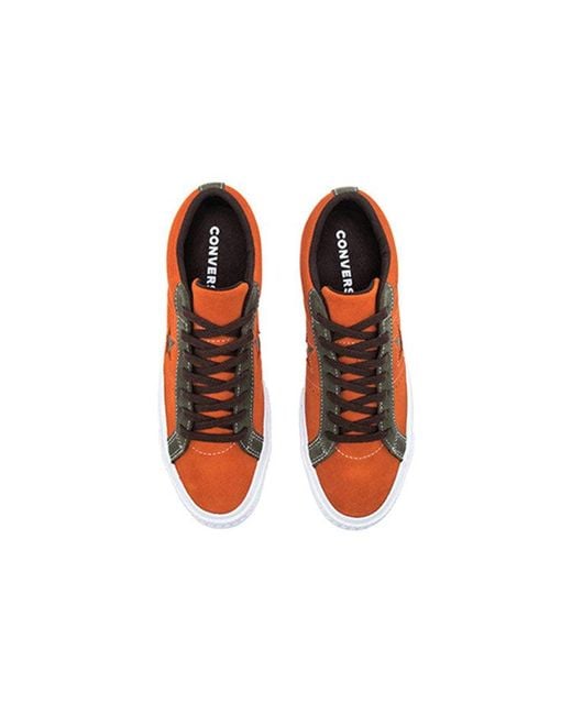 Converse Brown One Star Ox 'Bold Mandarin' for men