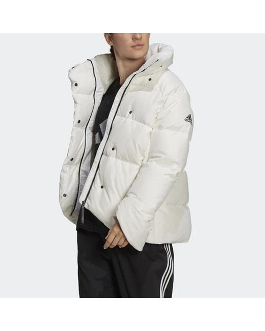 Adidas White (Wmns) Big Baffle Jacket