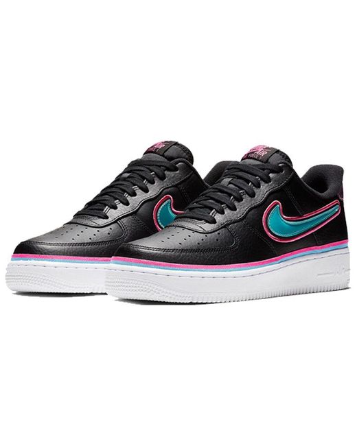 Nike Black Air Force 1 '07 Lv8 Sport 'South Beach' for men
