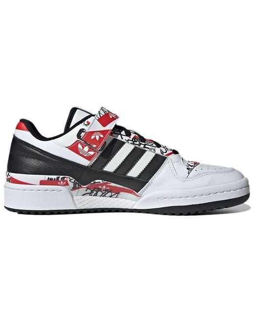 Adidas White Atmos X Forum Low 'Graffiti' for men
