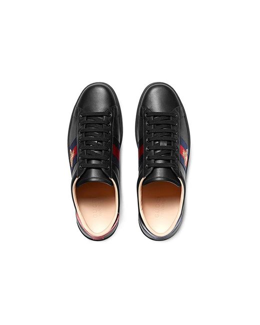 Gucci Black Ace Embroidered Bee' for men