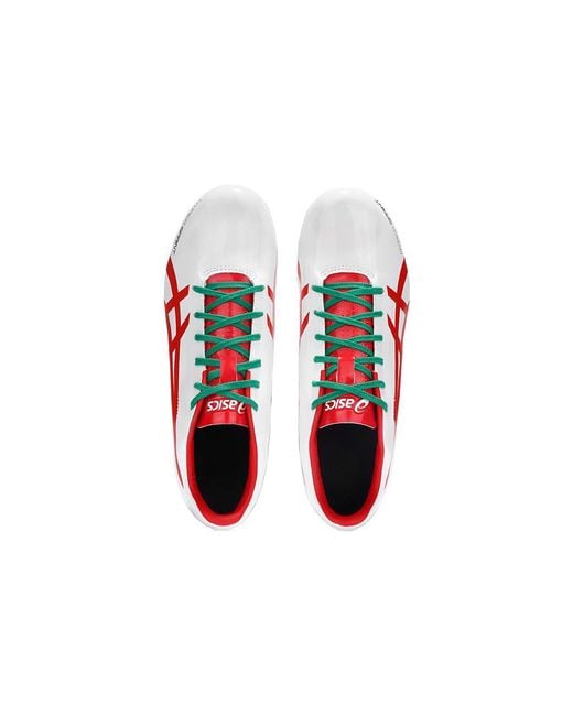 Asics White Hyper Sprint 7 Running Shoes 'Lightning' for men