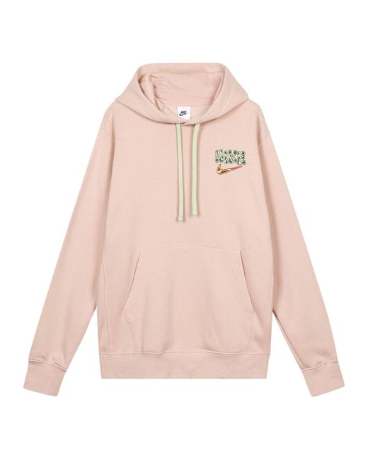 Nike Pink Alphabet Logo Pullover for men