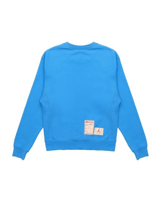 Nike Blue X Union Crossover Ss22 Logo Solid Color Sleeve Sports Round Neck Asia Edition for men