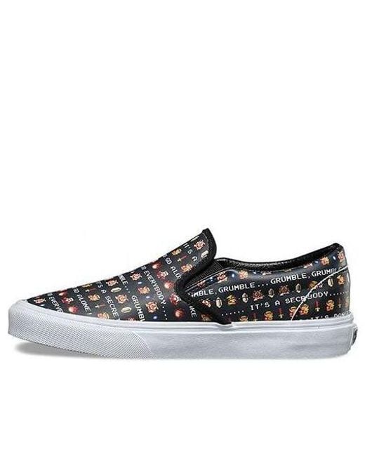 Vans Nintendo X Classic Slip-On 'Zelda' in Black for Men Lyst UK