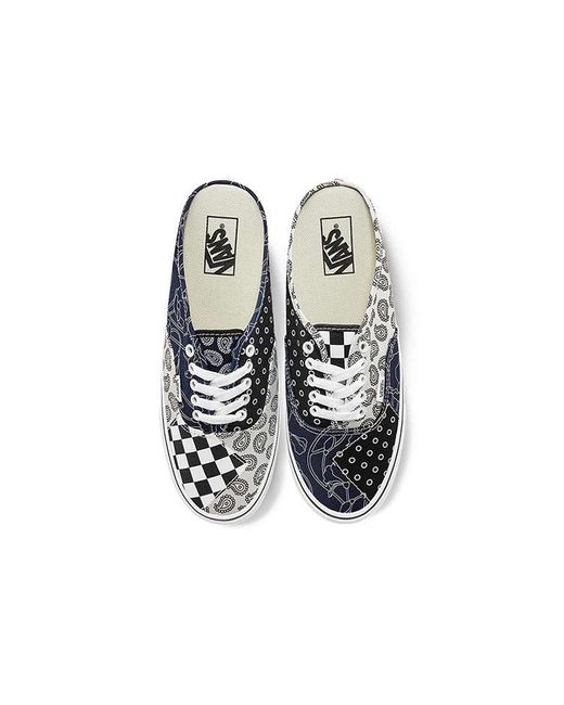 Vans White Authentic Mule 'Pattern Mix for men