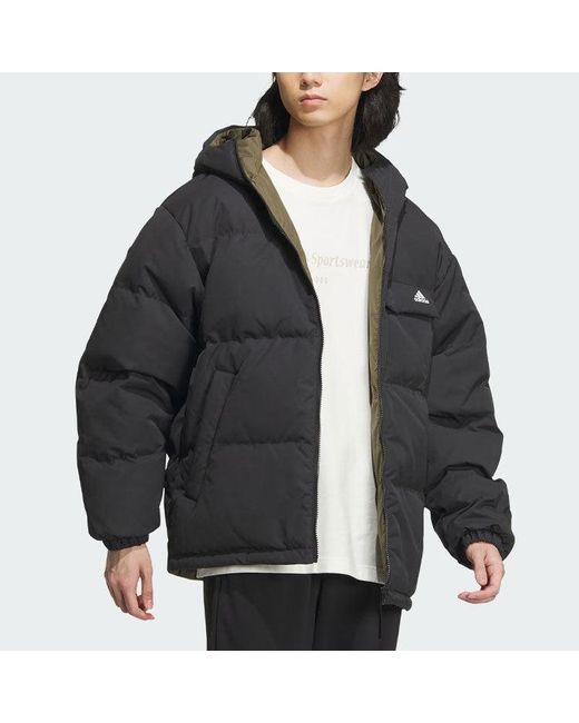 Adidas Black Reversible Down Jacket for men