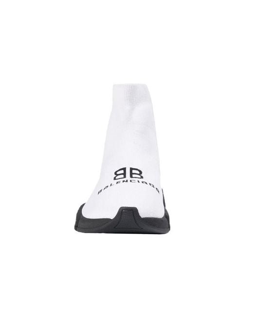 Balenciaga White Recycled Speed Trainer for men
