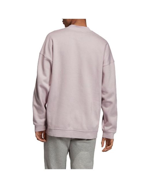 Adidas Purple Originals Casual Sports Round Neck Pullover for men