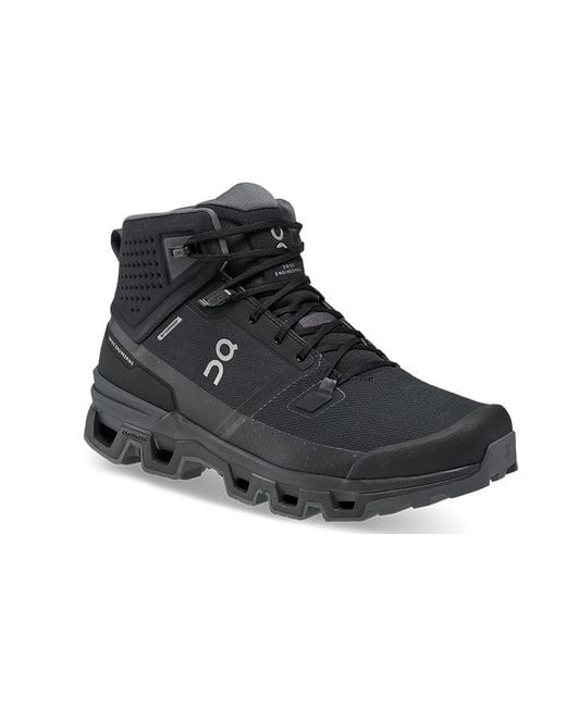 On Shoes Black Cloudrock 2 Waterproof for men