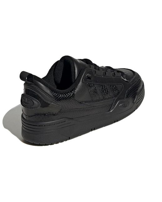 Adidas Black Adi2000 Snakeskin Shoes 'Core' for men