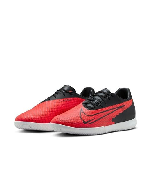 Nike Red Phantom Gx Academy Indoor Court Low-top Football Shoes for men