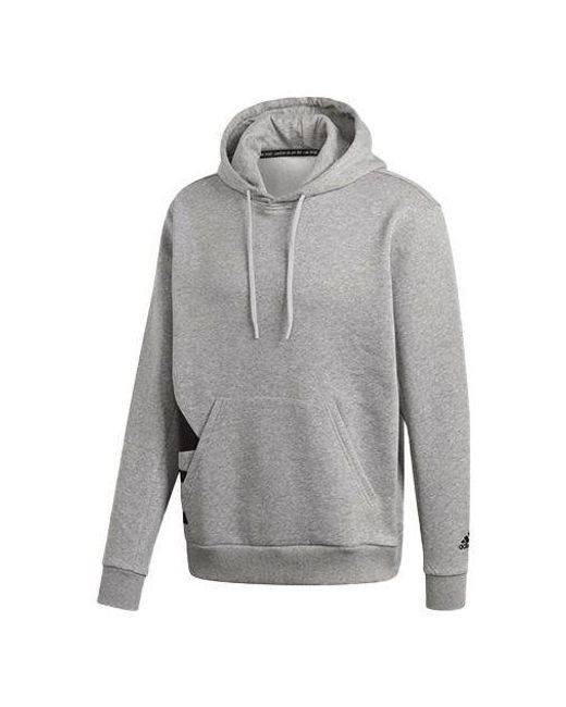 Adidas Gray Casual Training Sports Fleece Lined for men
