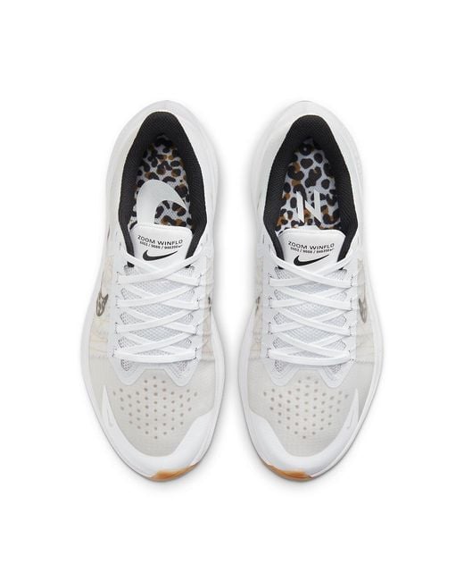 Nike White (Wmns) Air Zoom Winflo 8 Premium Leopard'