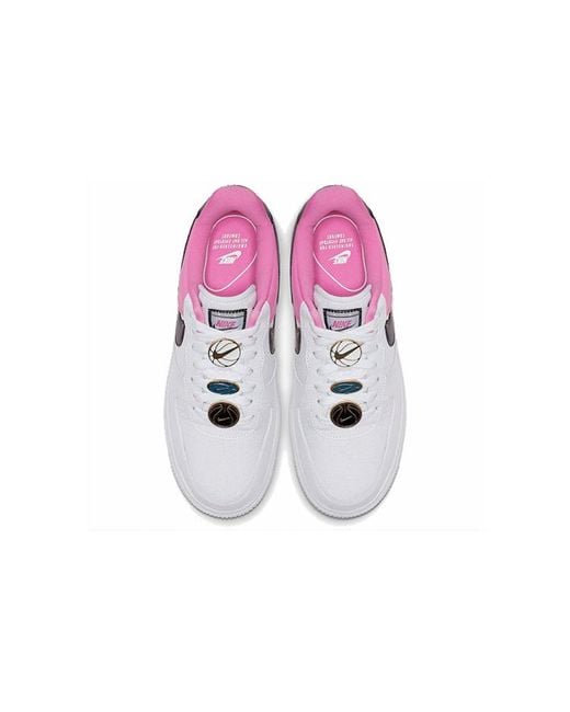 Nike White (Wmns) Air Force 1 Low Se 'Basketball Pins Rose'