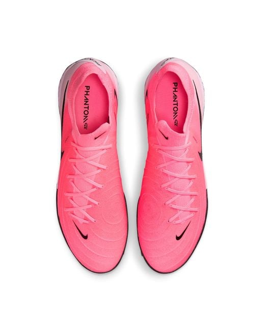 Nike Pink Phantom Gx 2 Pro Tf Low-Top Soccer Shoes for men