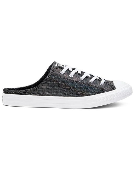 Converse Black (Wmns) Chuck Taylor All Star Dainty Mule Metal Pedal Casual Canvas Shoes