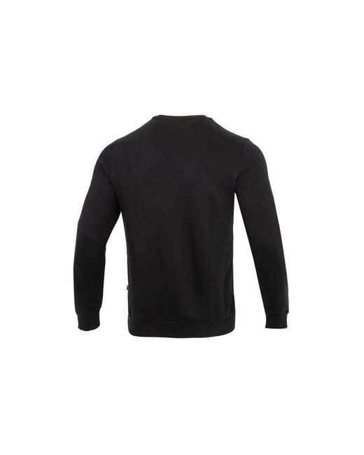 PUMA Black Ess Metallic Logo Sweater for men