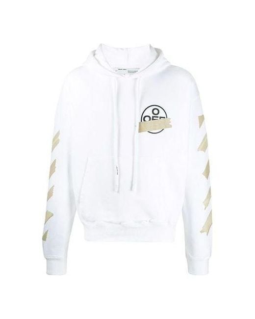 Off-White c/o Virgil Abloh White Arrows Sketch Logo Loose Sweater Tape for men