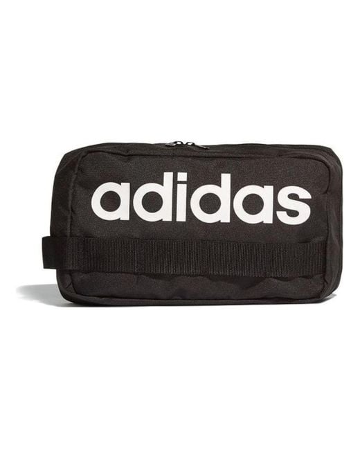 Adidas Black Lin Core Shoulder Bag Whtie' for men