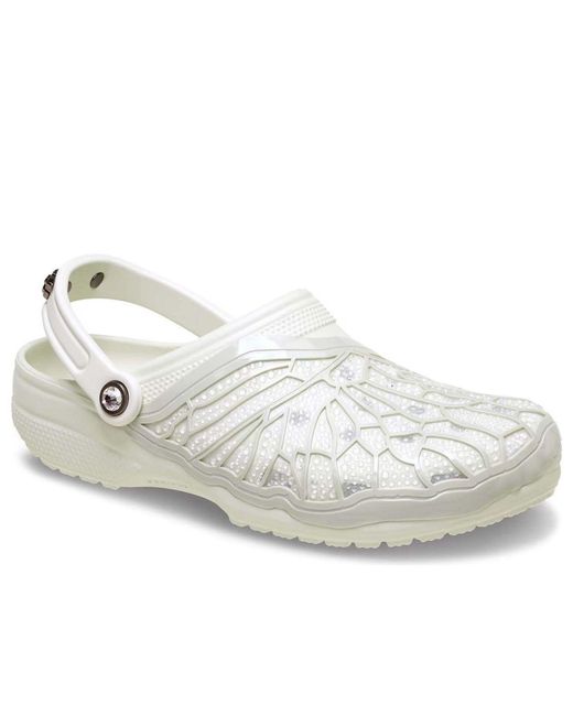 CROCSTM White X Swarovski Classic Clog 'Ivory' for men