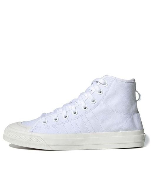 Adidas White Nizza Rf Hi 'Triple' for men