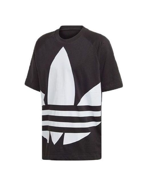 Adidas Black Originals Big Trefoil Boxy Tee for men