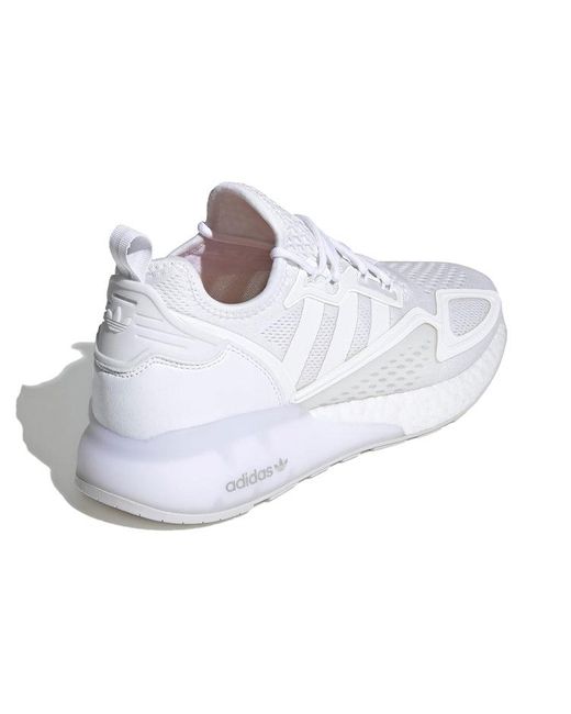 Adidas White Zx 2K Boost 'Cloud' for men